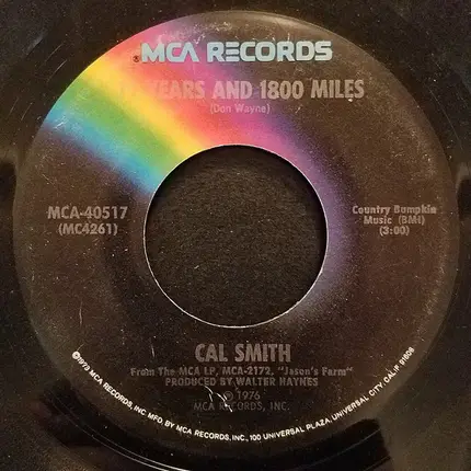 Cal Smith - Thunderstorms / 19 Years And 1800 Miles