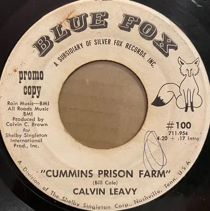 Calvin Leavy - Cummins Prison Farm
