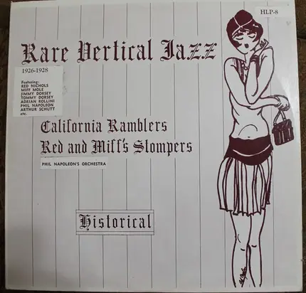 California Ramblers . Red And Miff's Stompers - Rare Vertical Jazz