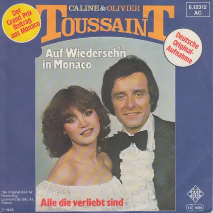 Caline & Olivier Toussaint - Auf Wiederseh'n In Monaco