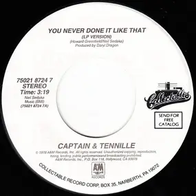 Captain & Tennille - You Never Done It Like That / Shop Around