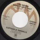 7inch Vinyl Single - Captain And Tennille - You Never Done It Like That - Terre Haute Pressing