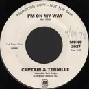7inch Vinyl Single - Captain And Tennille - I'm On My Way