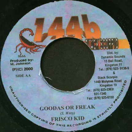 Captain Barkey / Frisco Kid - WWW Dot / Goodas Or Freak