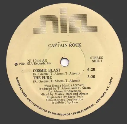 Captain Rock - Cosmic Blast