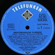 LP - Capella Antiqua München , Konrad Ruhland - Gregorianische Gesange - Hymnen - Sequenzen - Responsorien - Gatefold