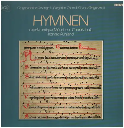 capella antiqua München, Choralschola, Konrad Ruhland - Hymnen - Gregorianische Gesänge II