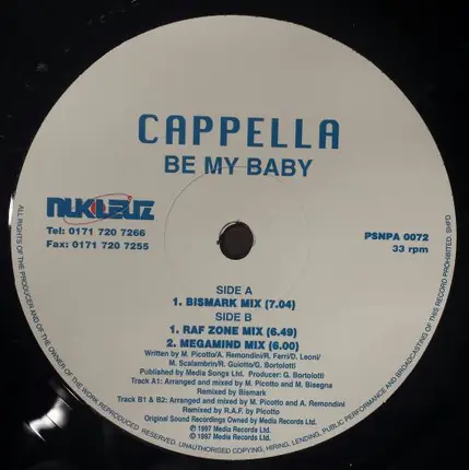 Cappella - Be My Baby