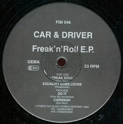 Car & Driver - Freak'n'Roll E.P.