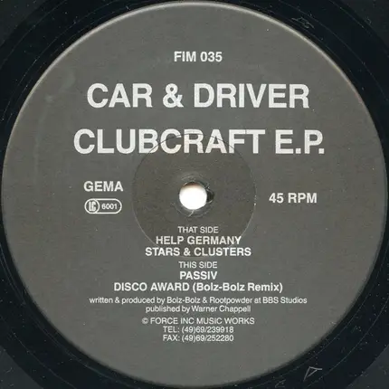 Car & Driver - Clubcraft E.P.