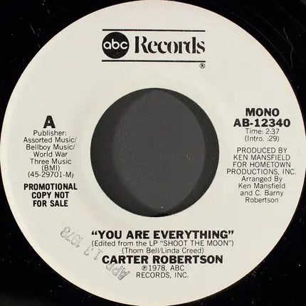 Carter Robertson - You Are Everything