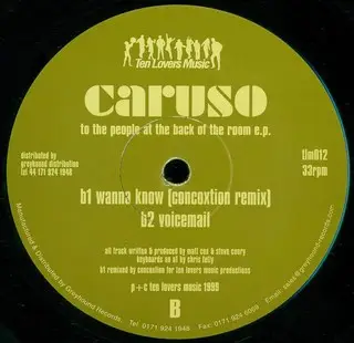 Caruso - To The People At The Back Of The Room E.P.