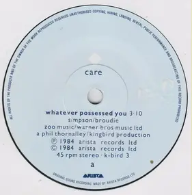 Care - Whatever Possessed You