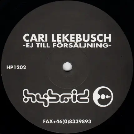 Cari Lekebusch - Ej Till Försäljning