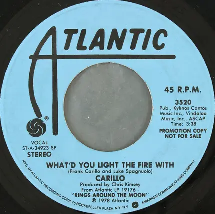 Carillo - What'd You Light The Fire With