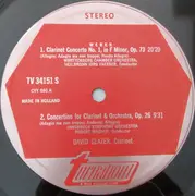 LP - Carl Maria von Weber - David Glazer - Concerto Nº 1, Clarinet / Concertino, Clarinet / Quintet Clarinet