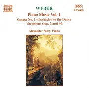 CD - Carl Maria von Weber , Alexander Paley - Piano Music Vol. 1