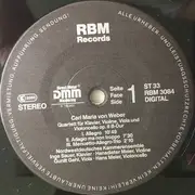 LP - von Weber , J.C. Bach - Klavierquartette