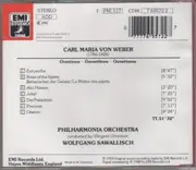 CD - Carl Maria von Weber - Overtures · Ouvertüren · Ouvertures