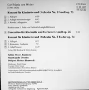 CD - Weber - Klarinettenkonzerte