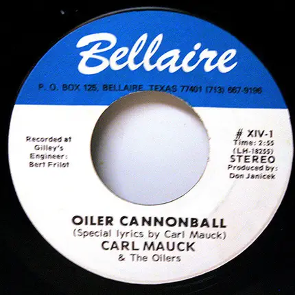 Carl Mauck & The Houston Oilers - Oiler Cannonball