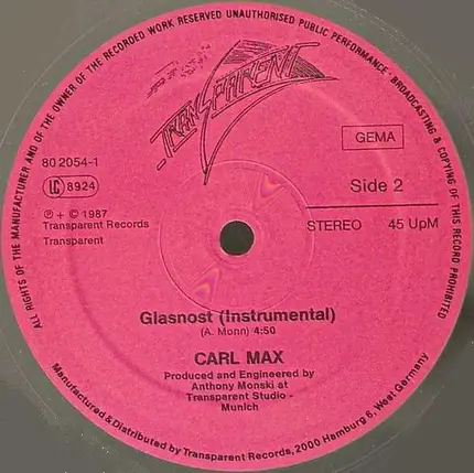Carl Max - Bolschevita
