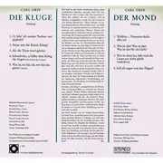 LP - Orff / Wolfgang Sawallisch - Die Kluge Der Mond
