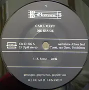 LP - Carl Orff - Gerhard Lenssen - Die Kluge - Die Geschichte Mit Dem König Und Der Klugen Frau - + INSERT