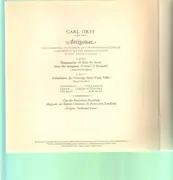 LP - Carl Orff/ Leitner, Chor des Bayrischen Rundfunks, Inge Borkh a.o. - 'Antigonae ' Szenen - tulip rim