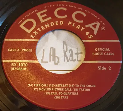 Carl A. Poole - Official Bugle Calls