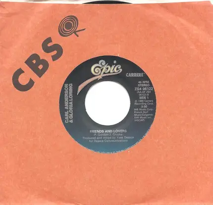 Carl Anderson & Gloria Loring - Friends And Lovers