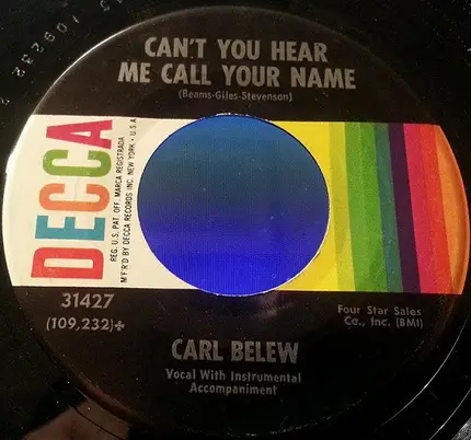 Carl Belew - I Don't Know How I'll Live (And Feel This Way)