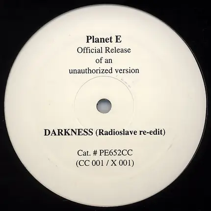 Carl Craig - Darkness (Radio Slave Re-edit)