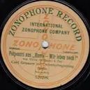 Schellack - Carl Grunow - Potpourri Aus 'Hurra - Wir Leben Noch!'