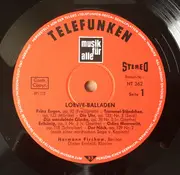 LP - Carl Loewe - Balladen - Prinz Eugen - Die Uhr -  Erlkönig - Tom, Der Reimer, Archibald Douglas U.A.