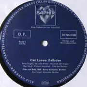 LP - Carl Loewe - Loewe-Balladen - Club-Sonderaufl.