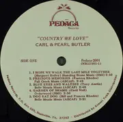 LP - Carl & Pearl Butler - Country We Love
