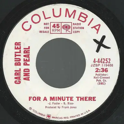 Carl & Pearl Butler - Guilty Of Love (In The First Degree)