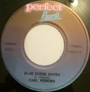 7inch Vinyl Single - Carl Perkins - Blue Suede Shoes / Matchbox