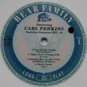 10'' - Carl Perkins - Discovering Carl Perkins - Eastview, Tennessee 1952-53 - White + booklet