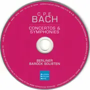 CD - Carl Philipp Emanuel Bach - Berliner Barock Solisten - Concertos & Symphonies