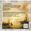 CD - Carl Philipp Emanuel Bach - Freiburger Barockorchester , Andreas Staier , Hans-Peter Westermann , T - Hamburger Sinfonien WQ 182, 3 & 4 & 5 - Concerti WQ 165 & 43,4