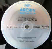 LP - Carl Philipp Emanuel Bach - Klavierkonzerte Wq 46, 107, 109 - Gatefold
