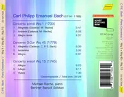 CD - C.P.E. Bach - Piano Concertos Wq. 1 · Wq. 45 · Wq. 15