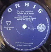 LP - Carl Philipp Emanuel Bach , Johann Christian Bach , Wilhelm Friedemann Bach , Johann Christoph Frie - Sinfonie Nr. 5 H-moll -  Sinfonie Für Doppelorchester D-dur, Op. 18 Nr. 3 - Sinfonie Für Zwei Flöten, Zwei Violinen, Viola Und Baß D-moll - Septett