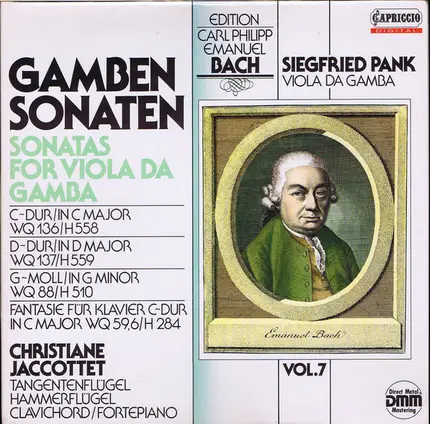 C.P.E. Bach - Gamben Sonaten