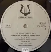 Double LP - C. P. E. Bach - Sonaten Für Prinzessin Anna Amalia - gatefold