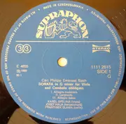 LP - C.P.E. Bach / W. F  Bach - Viola Sonatas