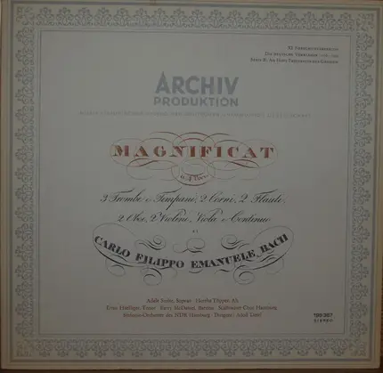 Carl Philipp Emanuel Bach - Magnificat D-dur Wq 215