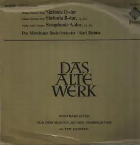 Carl Philipp Emanuel Bach - Symphonien D-Dur • B-Dur • A-Dur